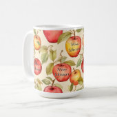 Apple-Tasse für personalisierte Schullehrer Kaffeetasse (Vorderseite Links)