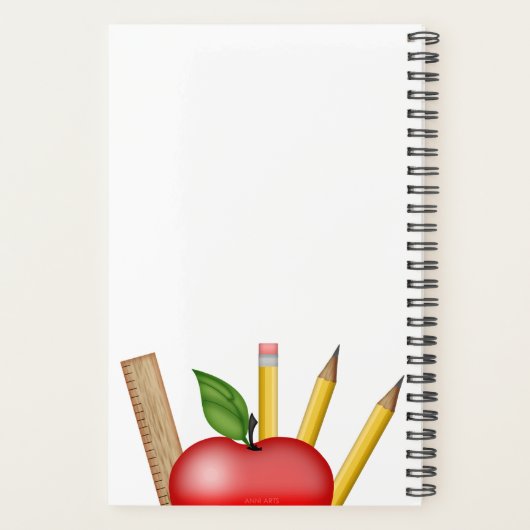 Apple-Tasse-Planer für Lehrer Planer (Rückseite)