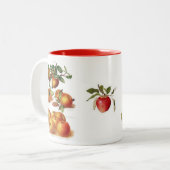 Apple-Tasse (Sie können besonders anfertigen) Zweifarbige Tasse (Vorderseite Links)