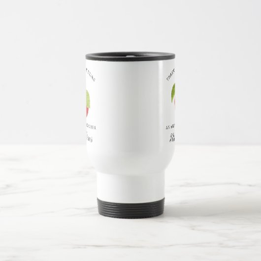 Apple Teacher Appreciation Name Travel Mug Geschen Reisebecher (Mittel)