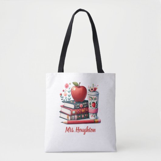 Apple Teacher Appreciator Book Tasche (Vorderseite)