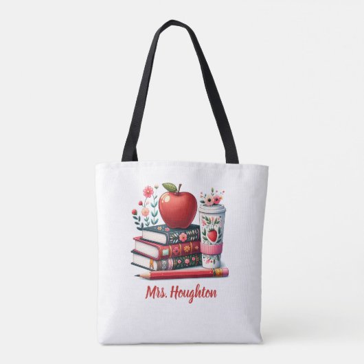 Apple Teacher Appreciator Book Tasche (Rückseite)