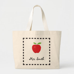 Apple Teacher Canvas Bag Jumbo Stoffbeutel