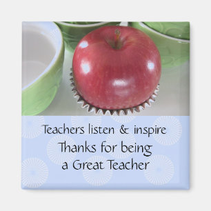 Apple Teacher Sprichwort Magnet
