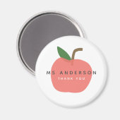 Apple Teacher Thank You Modern Scandi Cute Magnet (Vorderseite/Rückseite)
