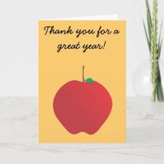 Apple, Thank you for a great year! Card Dankeskarte