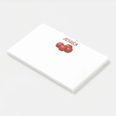 Apple-Thema Personalisierte Post-It-Notes Post-it Klebezettel (angewinkelt)