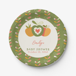 Apple Theme Fall Baby Dusche Geschlecht neutrale G Pappteller