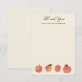 Apple Theme Fall Harvest Dankeskarte (Vorne/Hinten)