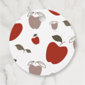 Apple Themed Birthday Vielen Dank Geschenkanhänger (Rückseite)