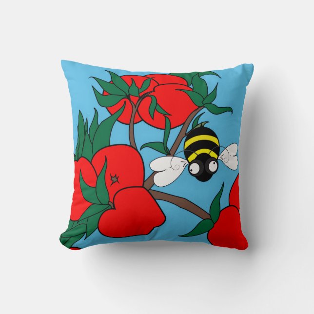 Apple Throw Pillow Kissen (Vorderseite)