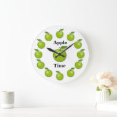 Apple Time, Granny Smith Große Wanduhr (Zuhause)
