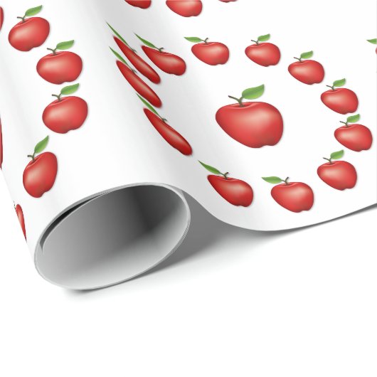 Apple Time, Red Delicious Geschenkpapier (Rolleneckpunkt)