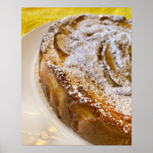 Apple Torte Dessert Poster