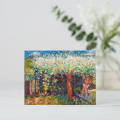 Apple Tree Blossom Postkarte (Stehend Vorderseite)