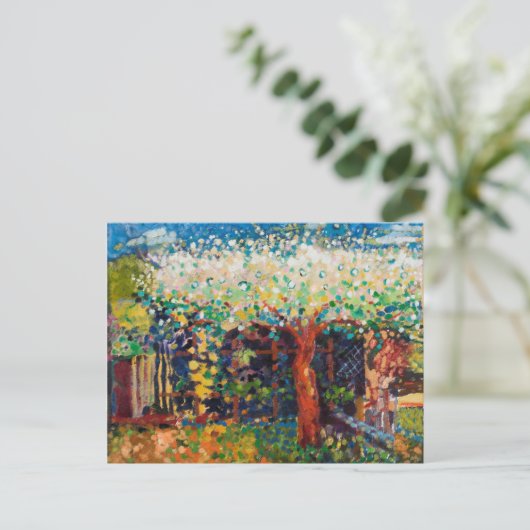 Apple Tree Blossom Postkarte (Stehend Vorderseite)