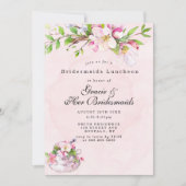 Apple Tree blüht Bridesmaids Luncheon Invites (Vorderseite)
