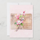 Apple Tree blüht Polterabend Einladungen (Rückseite)