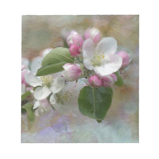Apple Tree Blüten Notizblock (Vorderseite)