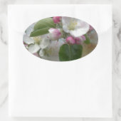 Apple Tree Blüten Ovaler Aufkleber (Tasche)