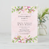 Apple Tree Blüten Wasserfarben-Engagement-Partei Einladung (Stehend Vorderseite)