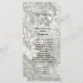 Apple Tree in Bloom Wedding Programm (Vorne/Hinten)