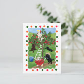 Apple Tree Labradors (Punkt) Postkarte (Stehend Vorderseite)