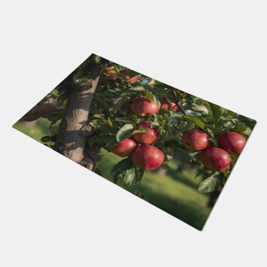 Apple Tree Themed Doormat Fußmatte (Schrägansicht)