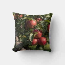 Apple Tree Themed Throw Kissen