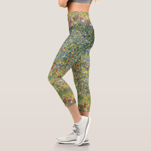 Apple Tree von Gustav Klimt, Vintager Jugendstil Capri Leggings