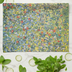 Apple Tree von Gustav Klimt, Vintager Jugendstil Handtuch