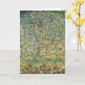 Apple Tree von Gustav Klimt, Vintager Jugendstil Karte (Gelbe Blume)
