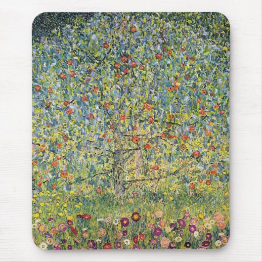 Apple Tree von Gustav Klimt, Vintager Jugendstil Mousepad (Vorne)