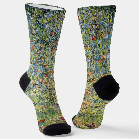 Apple Tree von Gustav Klimt, Vintager Jugendstil Socken (Gewinkelt)