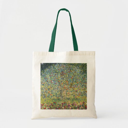 Apple Tree von Gustav Klimt, Vintager Jugendstil Tragetasche (Vorne)