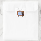 Apple TV Quadratischer Aufkleber (Tasche)