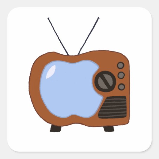 Apple TV Quadratischer Aufkleber (Vorderseite)