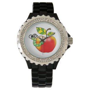 Apple u. Wurm, zurück zu Schule Armbanduhr