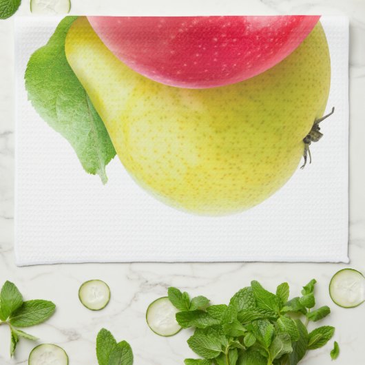 Apple und Birne Geschirrtuch (Gefaltet)