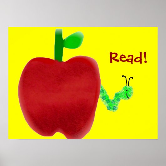 Apple und Bookworm Poster (Vorne)