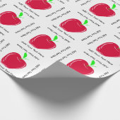 Apple und kundenspezifischer geschenkpapier (Ecke)