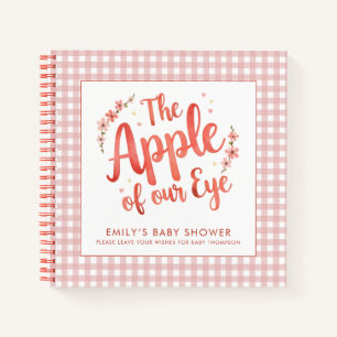 Apple Unser Eye Baby Shower Gästebuch Notizblock