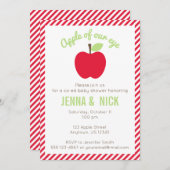 Apple Unsere Augen-Baby-Dusche Einladung (Vorne/Hinten)