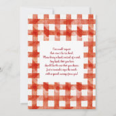 Apple Unsere Augen-Baby-Dusche Einladung (Rückseite)