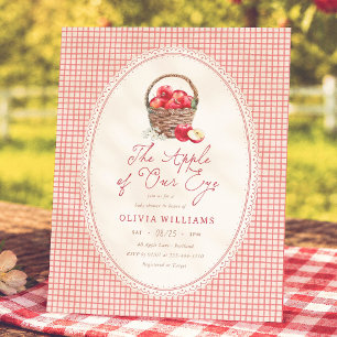 Apple Unseres Auges Rot Gingham Budget-Baby-Party