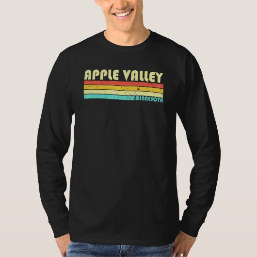 Apple Valley Mn Minnesota City Zuhause Roots Retro T-Shirt (Vorderseite)