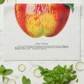 Apple Vintag Illustration Küchentuch (Gefaltet)