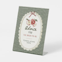 Apple Vintage-Gingham-Rat für die zukünftige Braut