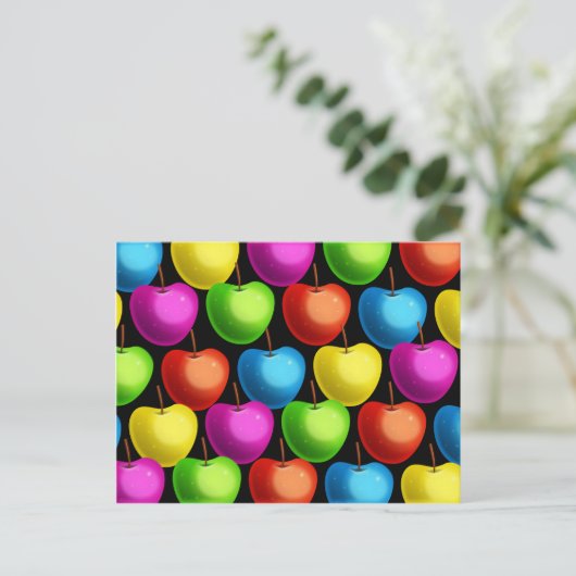 Apple Wallpaper Postkarte (Stehend Vorderseite)