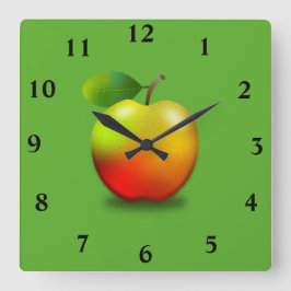 Apple-Wanduhr Quadratische Wanduhr